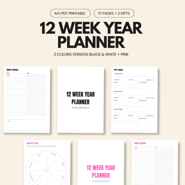 12 week year planner