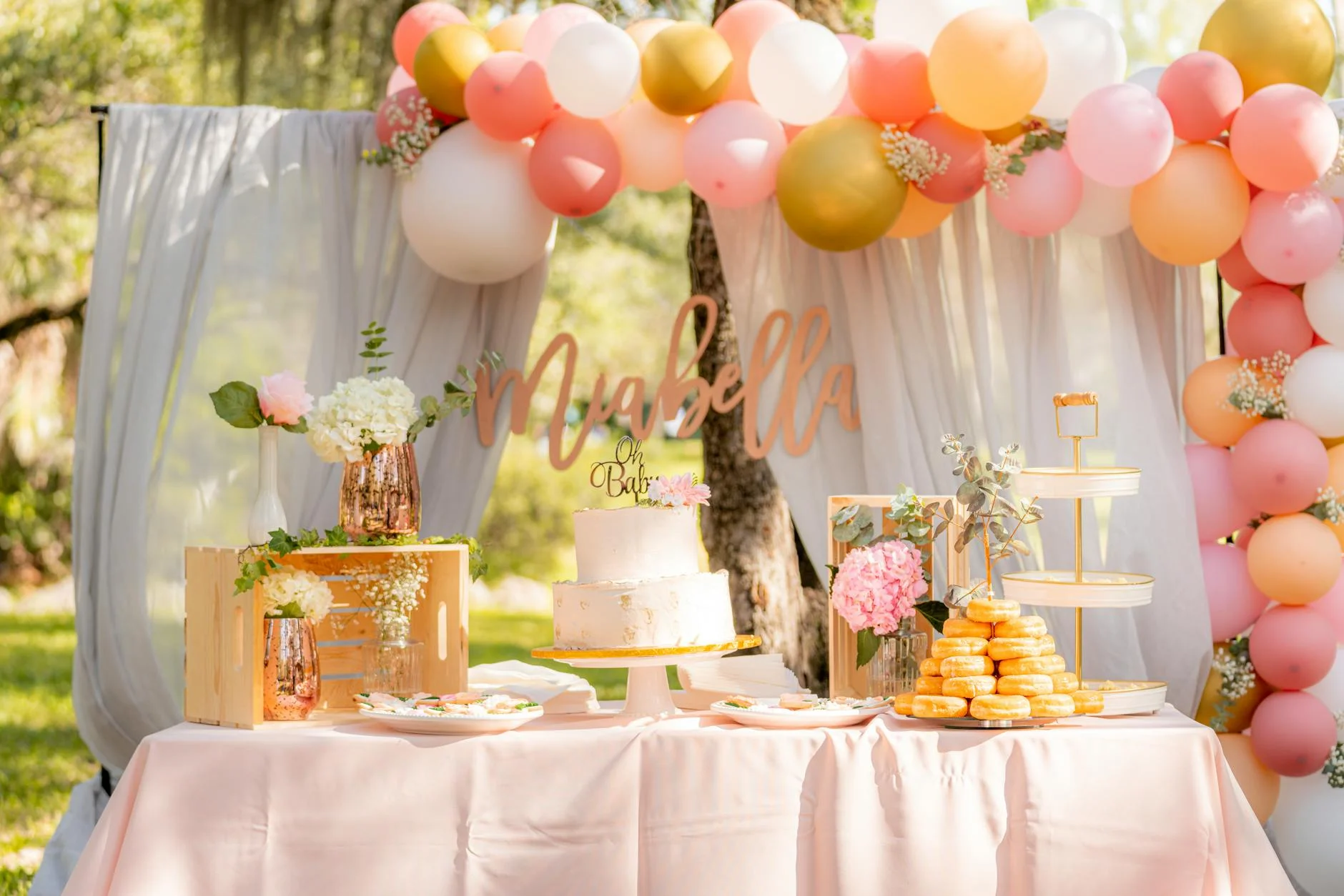dessert table