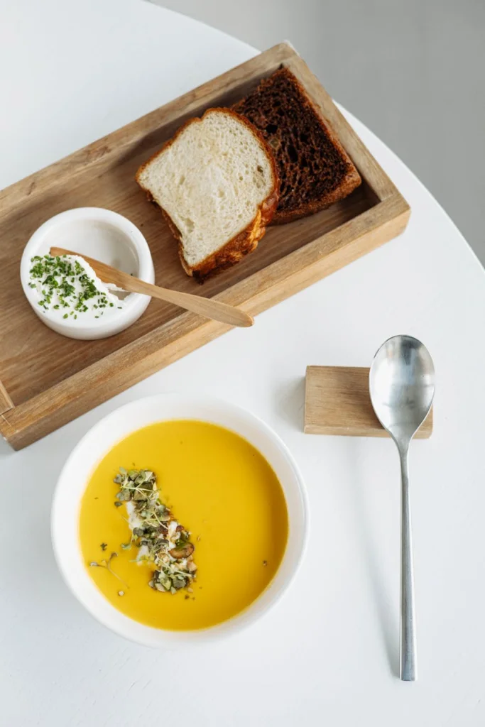 bread food plate salad