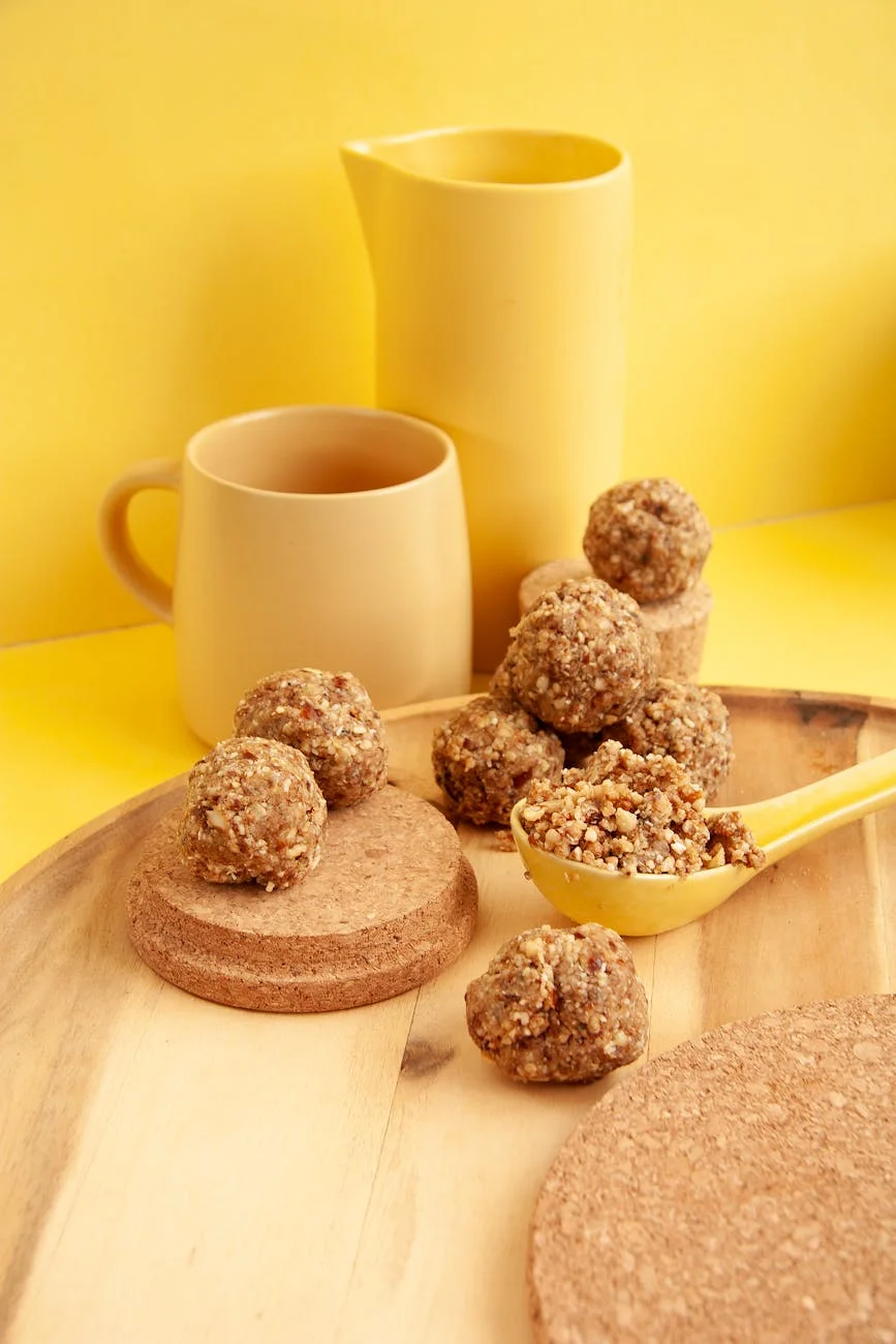 oat balls on cutting board