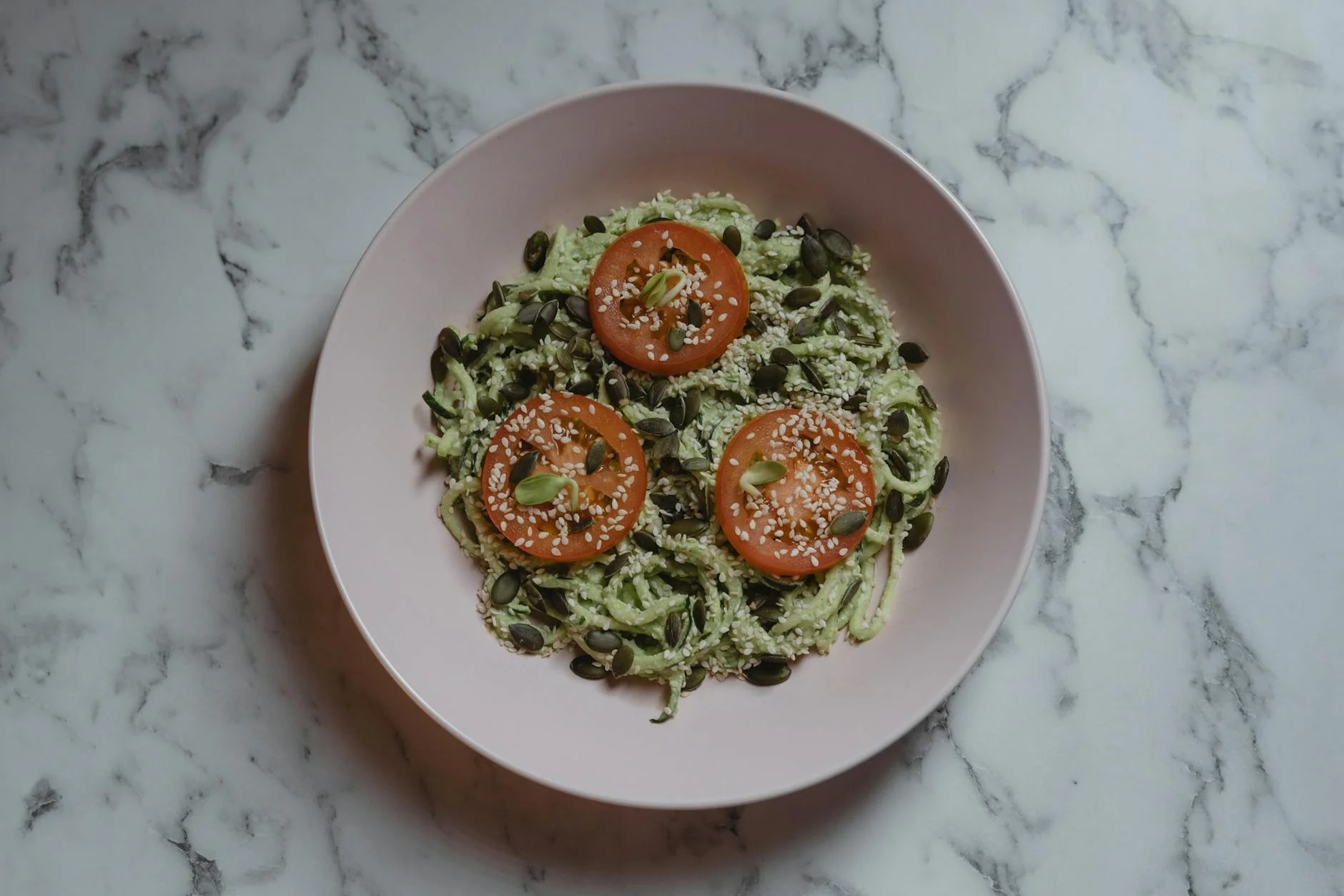 a vegan food on a ceramic plate