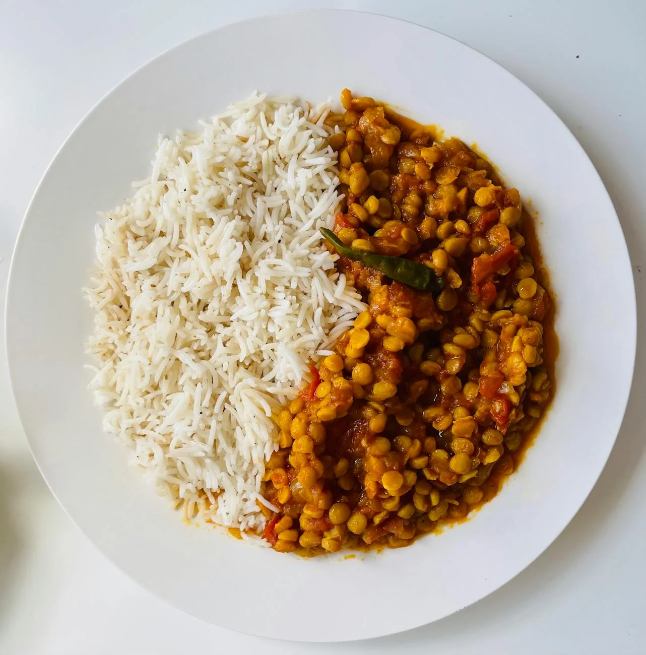 meal with rice on plate