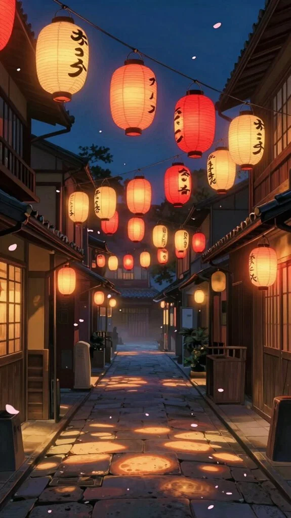 atmospheric nighttime ambiance lighting