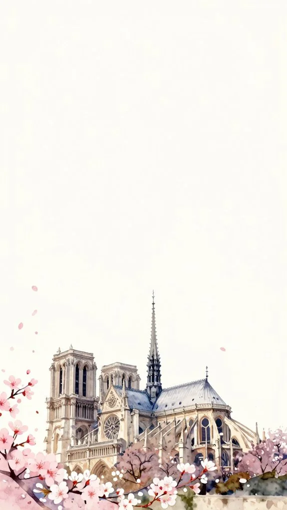 spring blooming cathedral grandeur