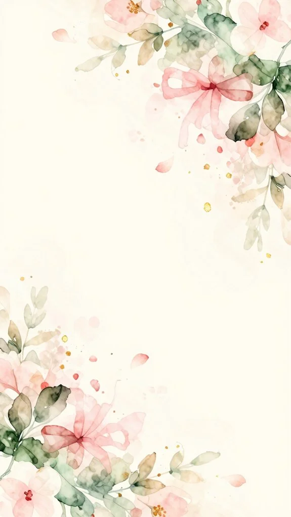 tranquil sophisticated floral abstraction