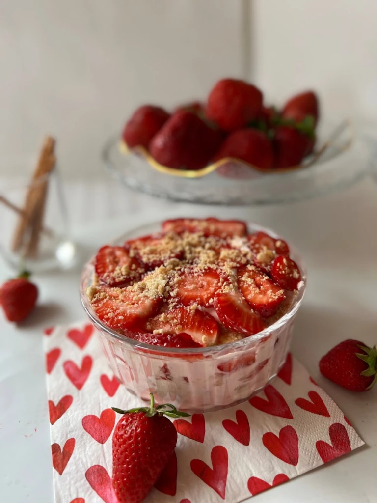 a bowl of strawberries