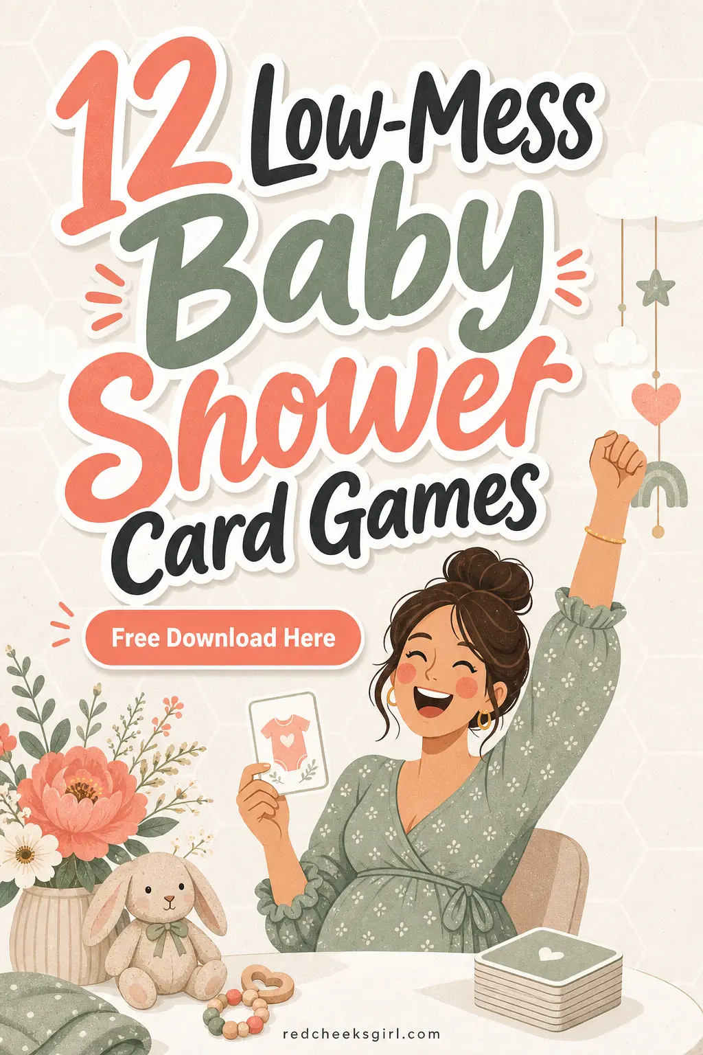 12 Low-Mess Baby Shower Card Games