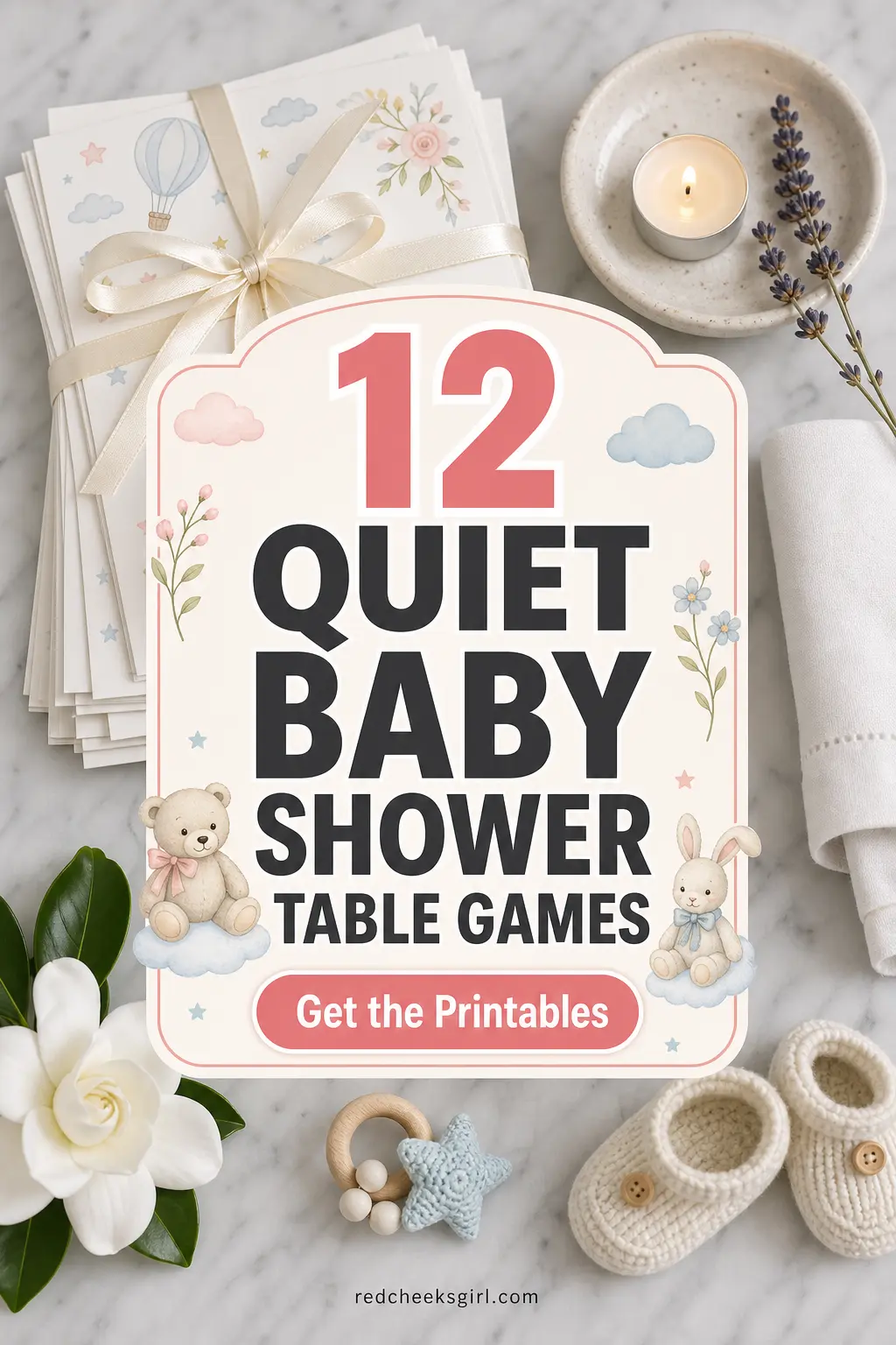 12 Quiet Baby Shower Table Games