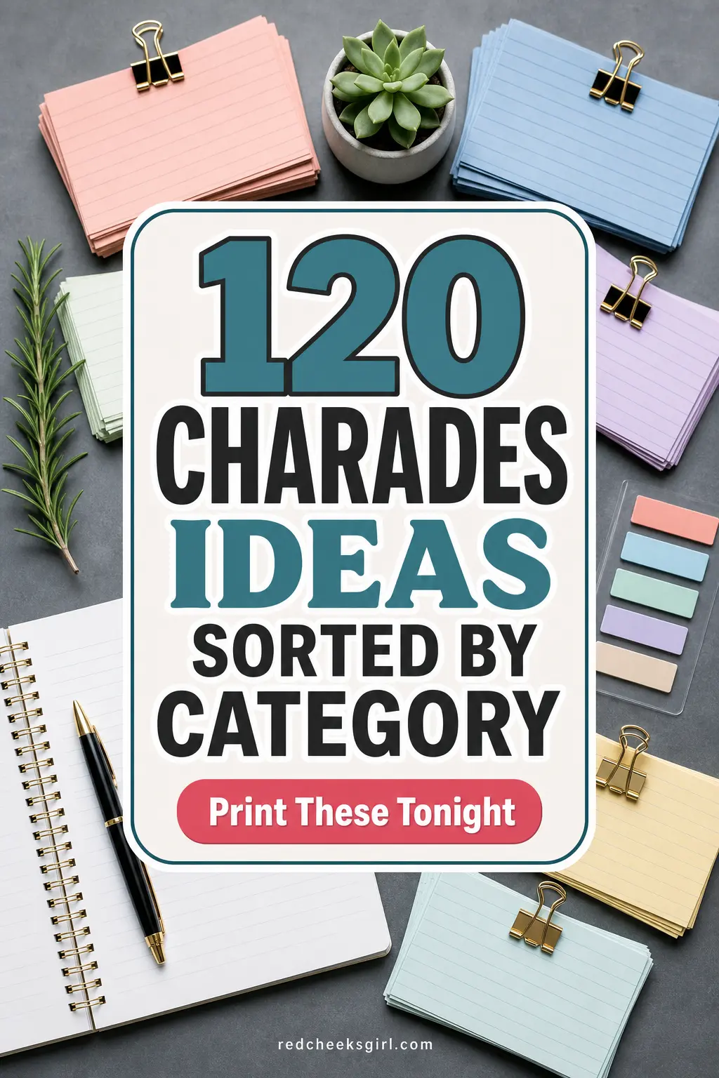 120 Charades Ideas Sorted by Category