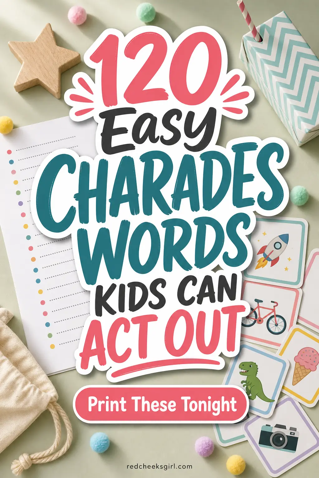 120 Easy Charades Words Kids Can Act Out