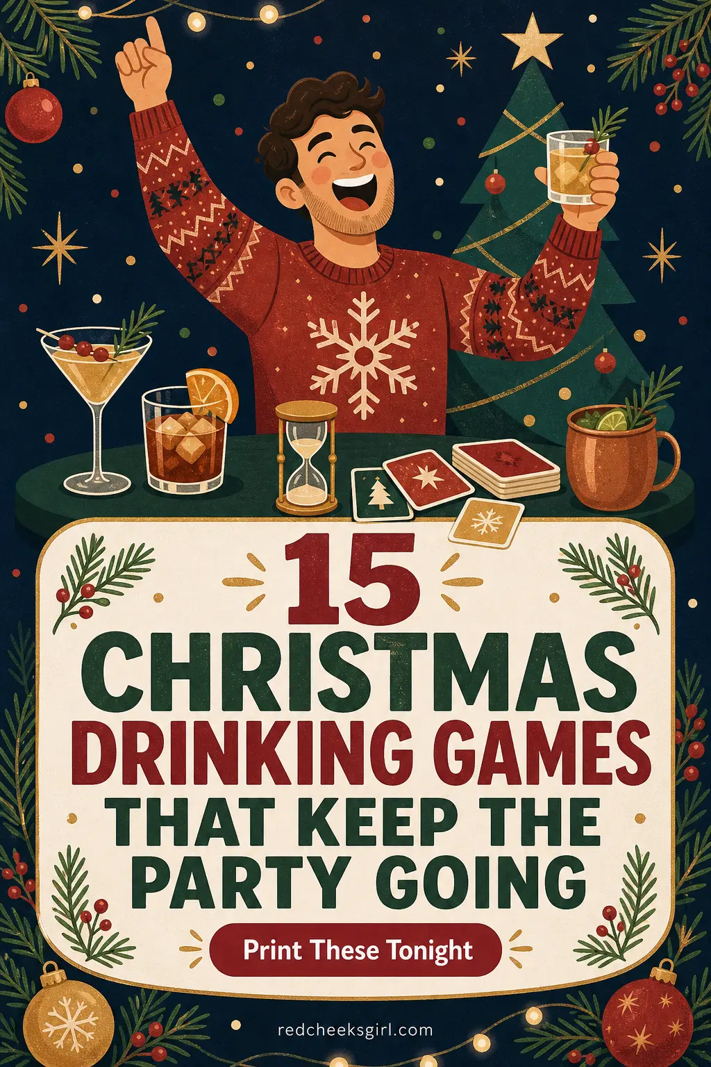 15 Christmas Drinking Games That Keep the Party Going