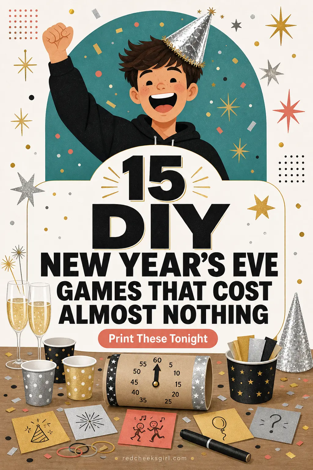15 DIY New Year's Eve Games That Cost Almost Nothing