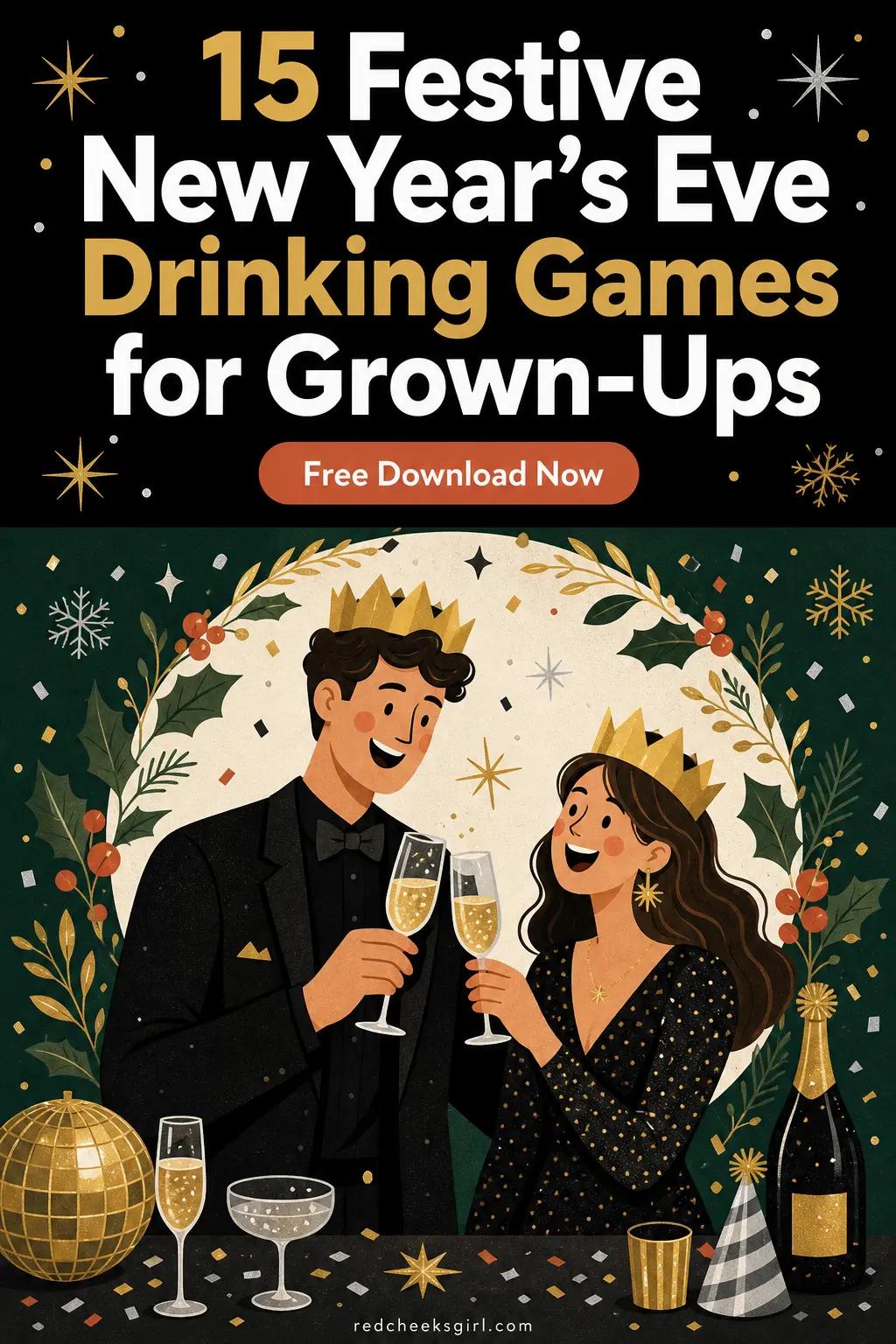 15 Festive New Year's Eve Drinking Games for Grown-Ups