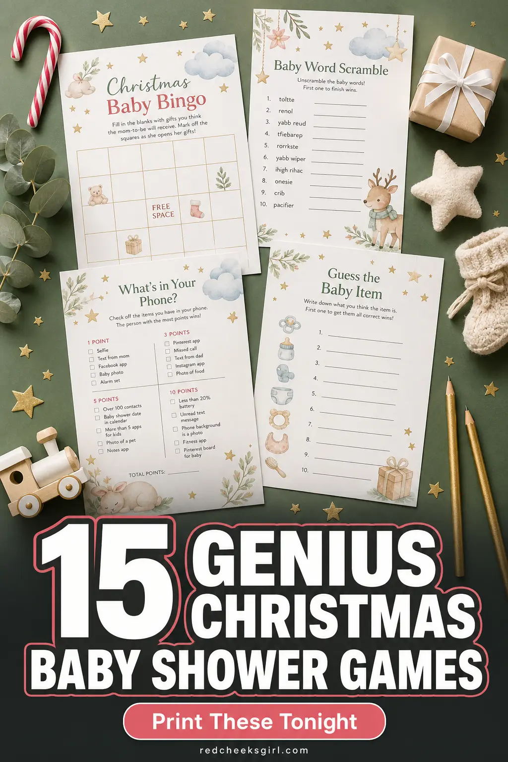 15 Genius Christmas Baby Shower Games