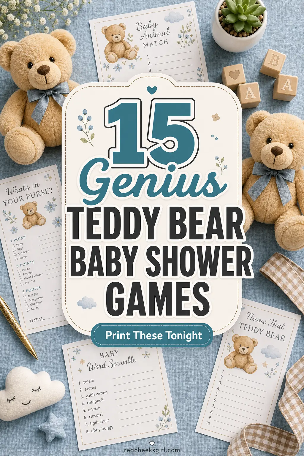 15 Genius Teddy Bear Baby Shower Games