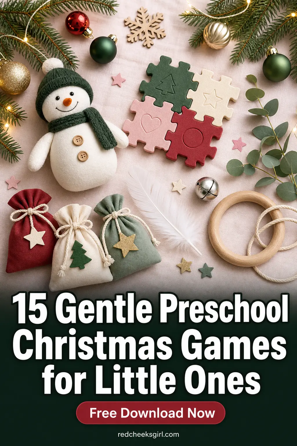 15 Gentle Preschool Christmas Games for Little Ones