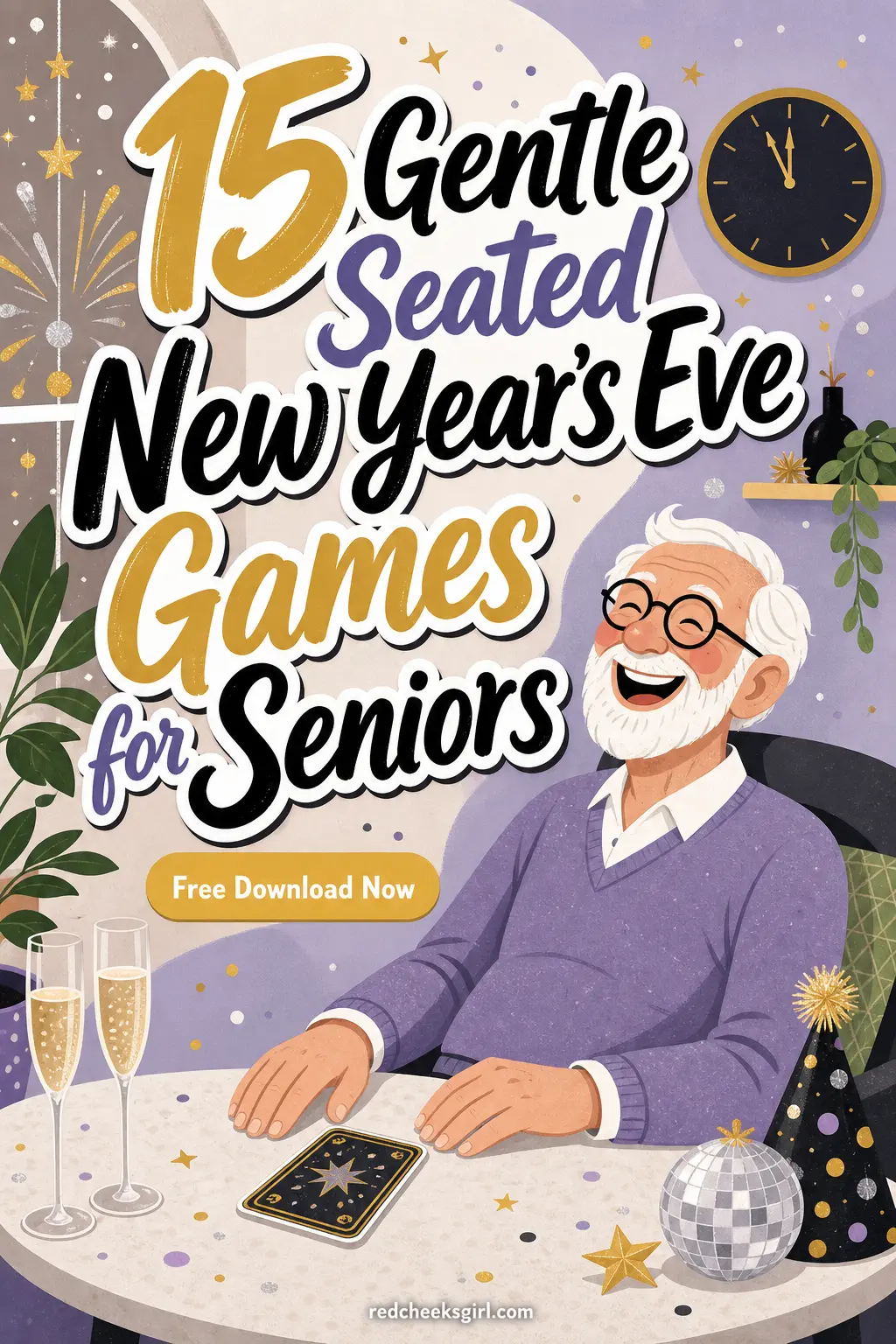 15 Gentle Seated New Year's Eve Games for Seniors