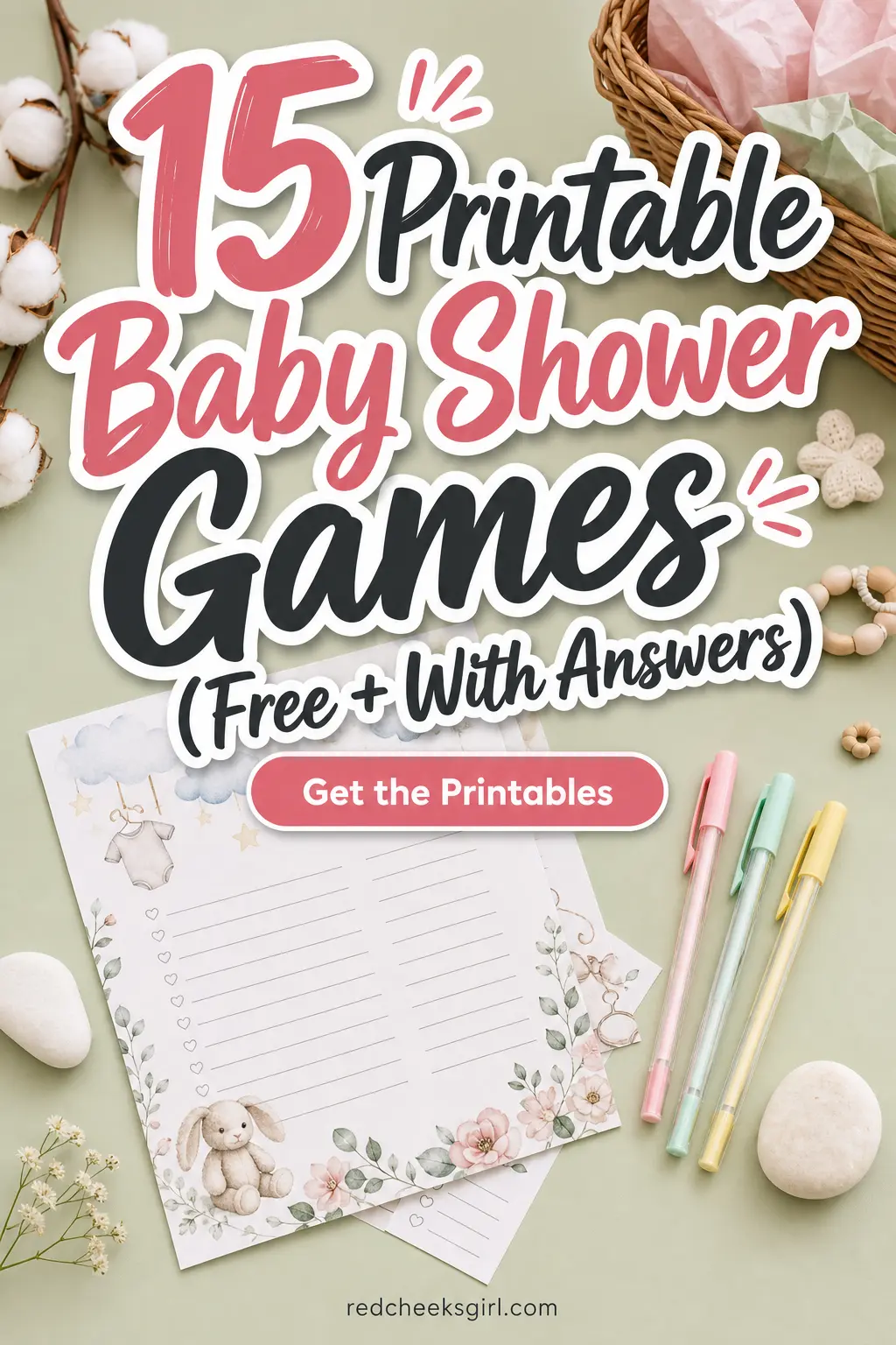 15 Printable Baby Shower Games (Free + With Answers)