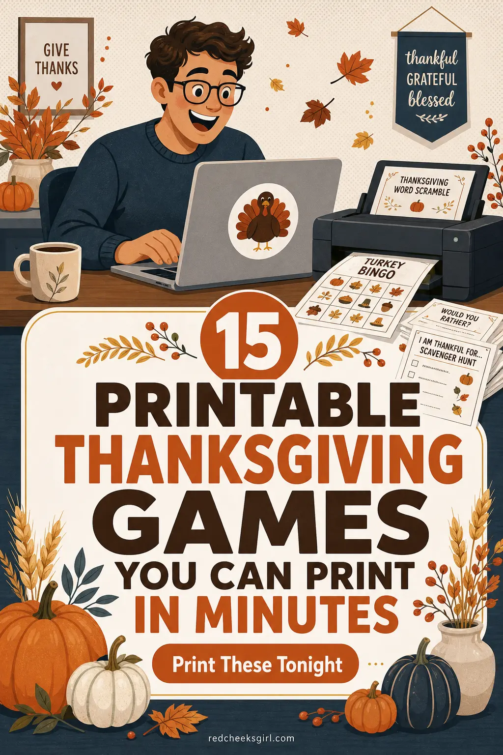 15 Printable Thanksgiving Games You Can Print in Minutes