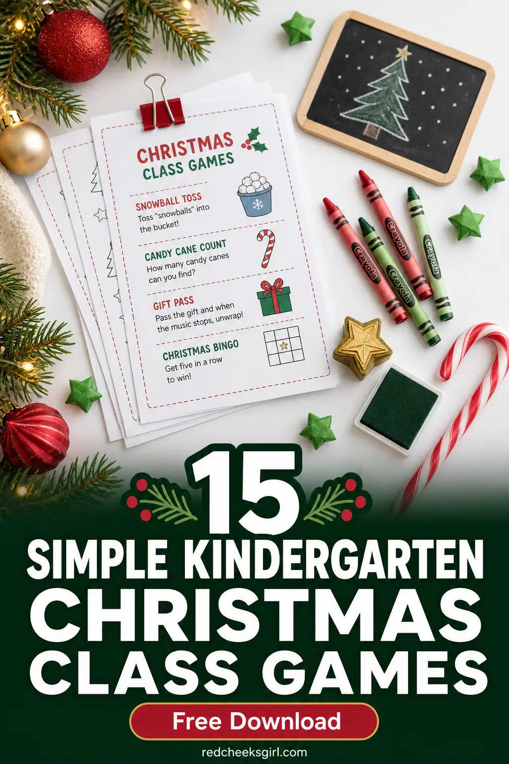 15 Simple Kindergarten Christmas Class Games