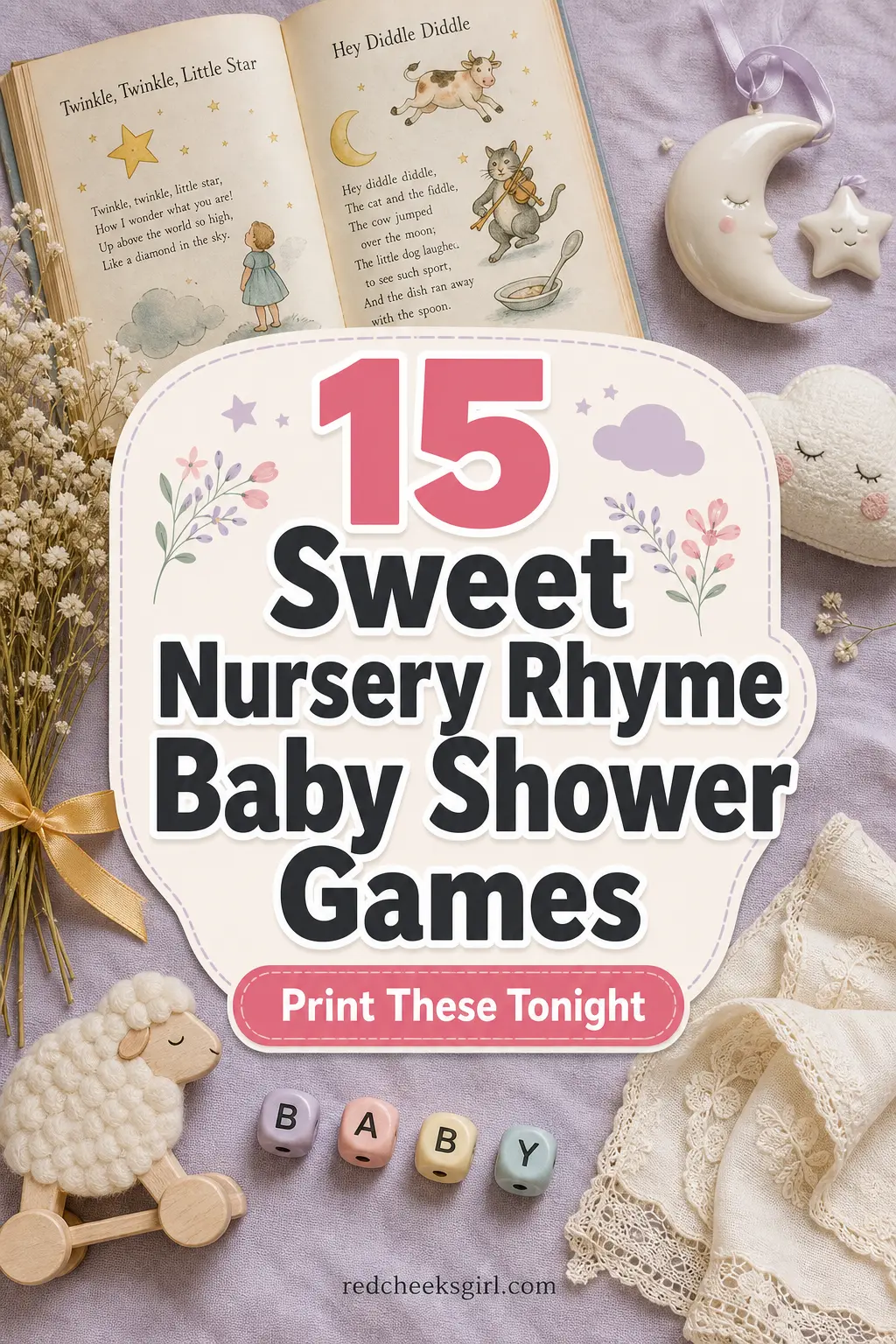 15 Sweet Nursery Rhyme Baby Shower Games