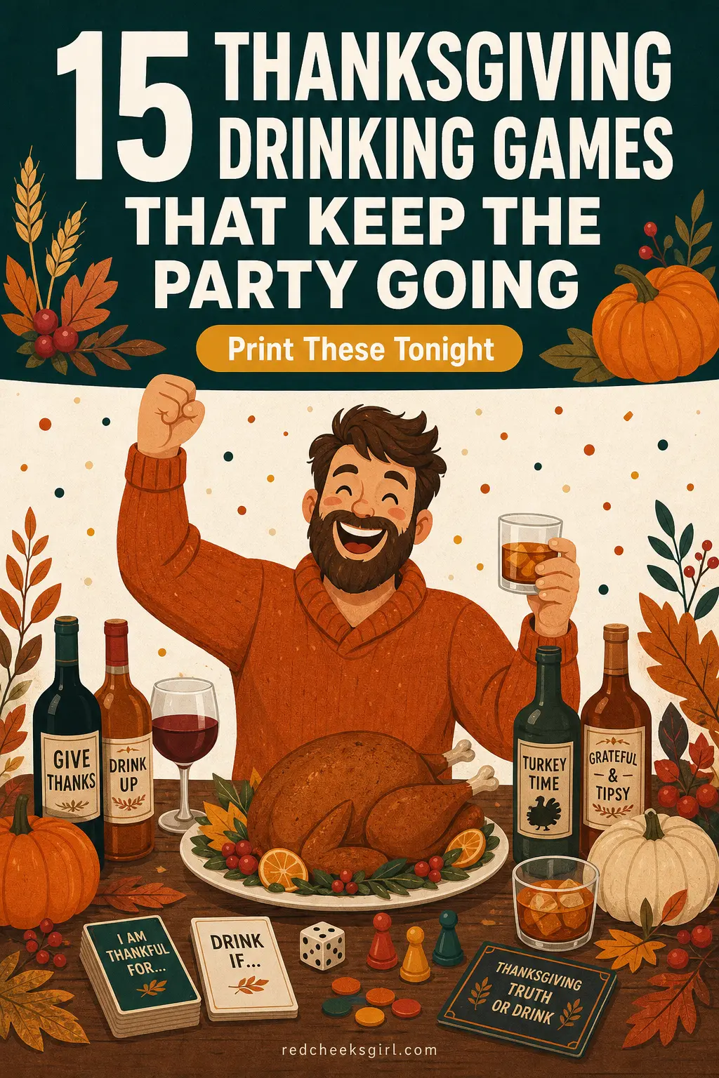 15 Thanksgiving Drinking Games That Keep the Party Going
