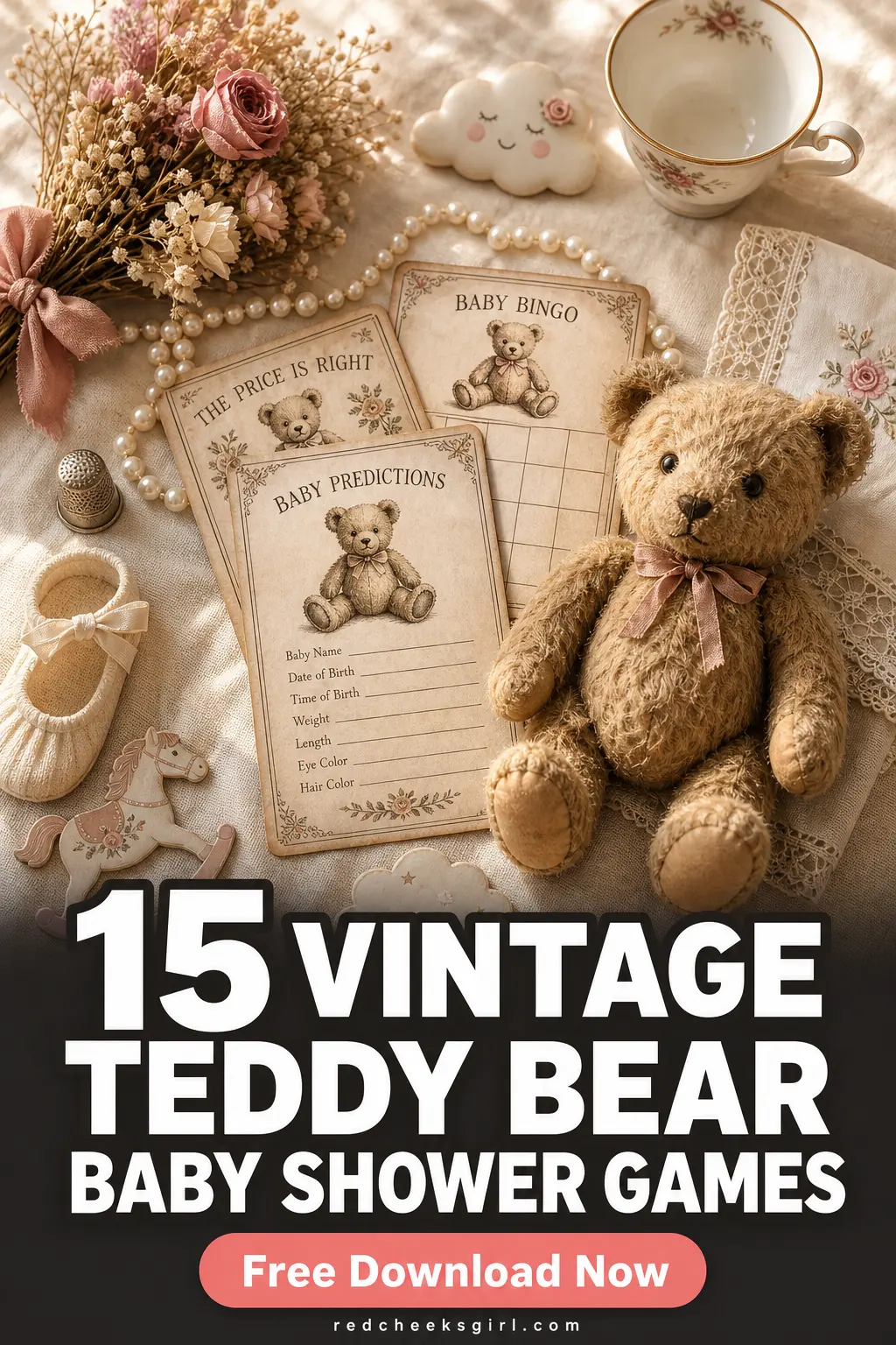 15 Vintage Teddy Bear Baby Shower Games