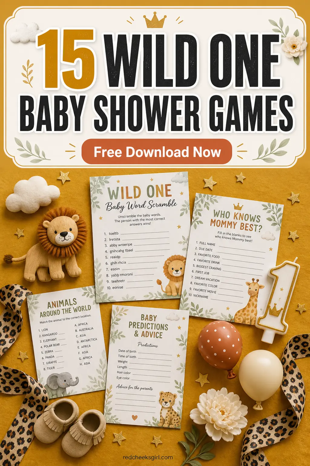 15 Wild One Baby Shower Games