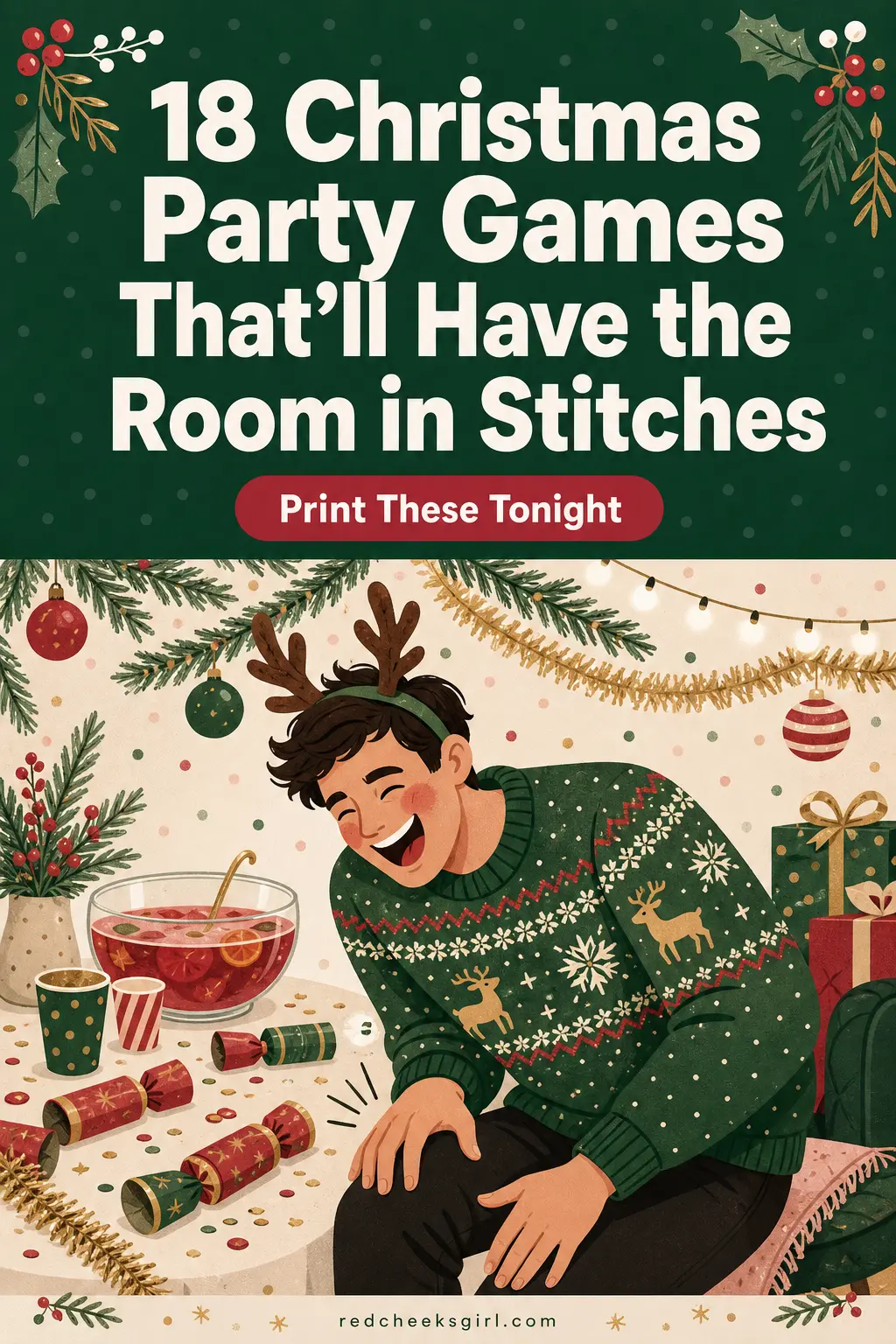 18 Christmas Party Games That'll Have the Room in Stitches