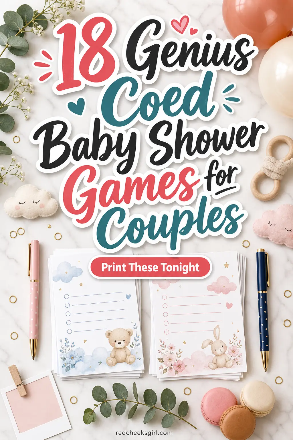 18 Genius Coed Baby Shower Games for Couples