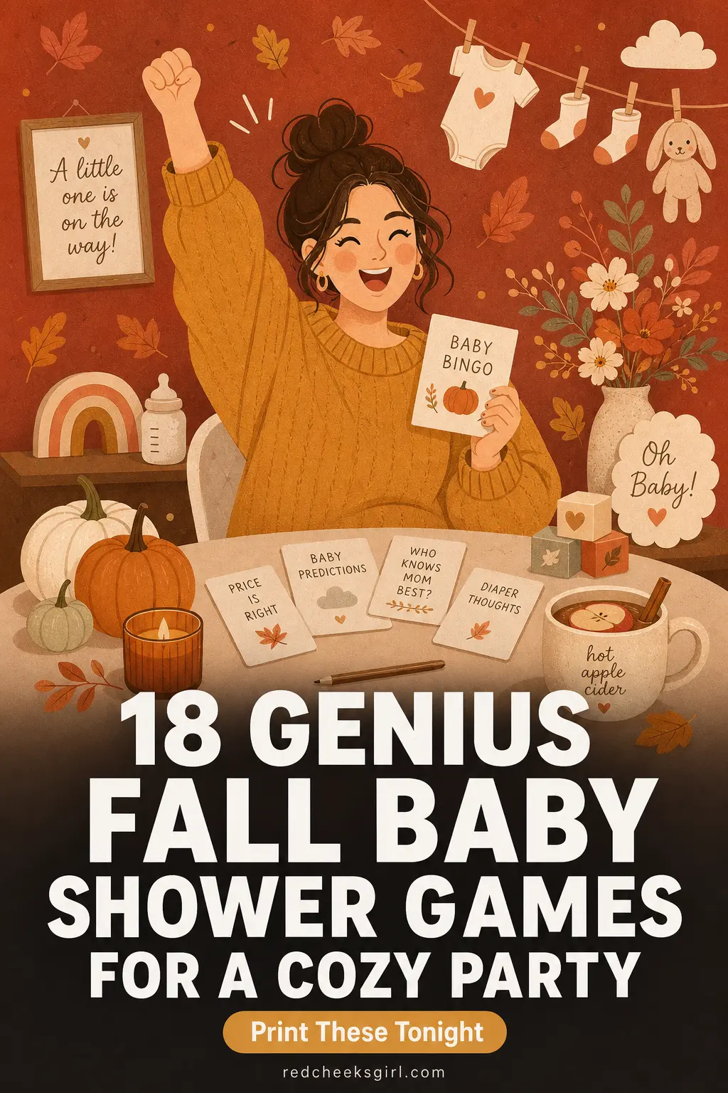 18 Genius Fall Baby Shower Games for a Cozy Party
