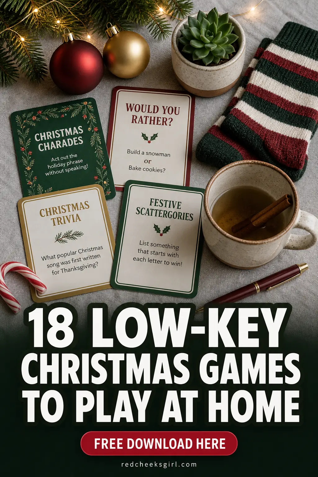 18 Low-Key Christmas Games to Play at Home