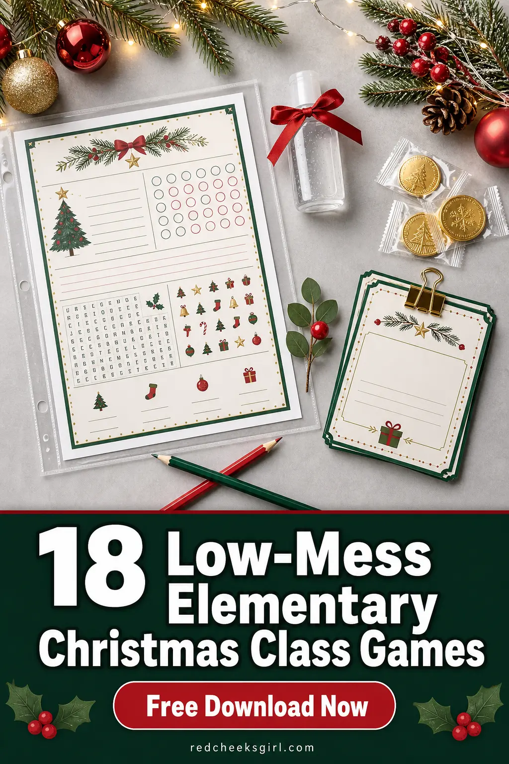 18 Low-Mess Elementary Christmas Class Games