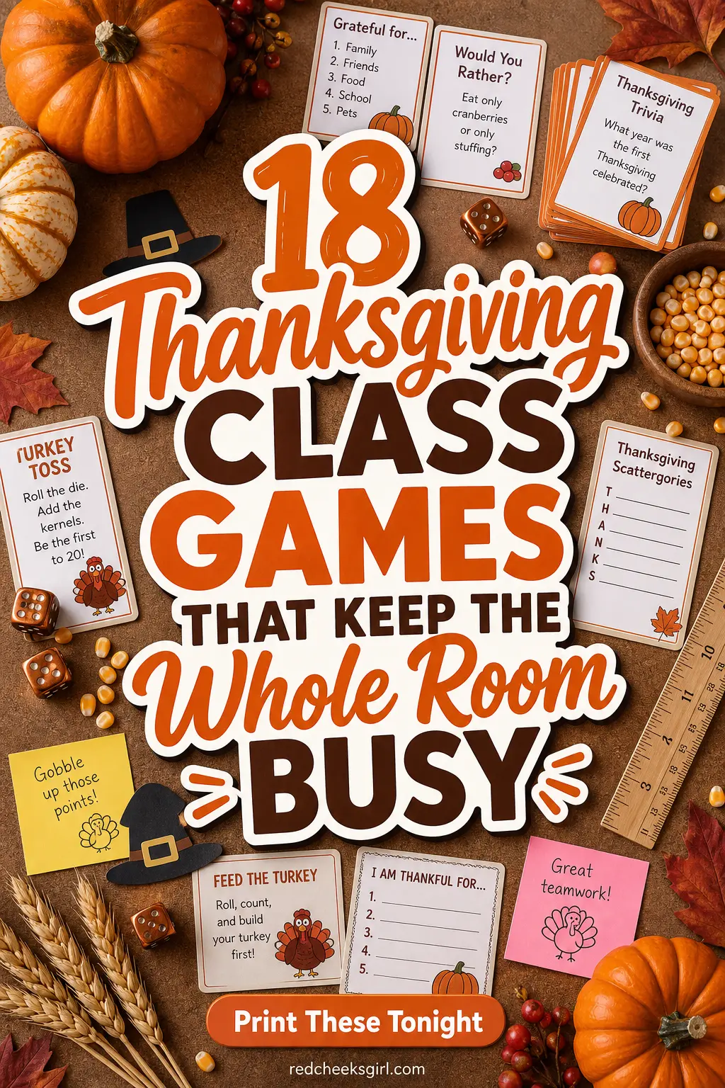 18 Thanksgiving Class Games That Keep the Whole Room Busy