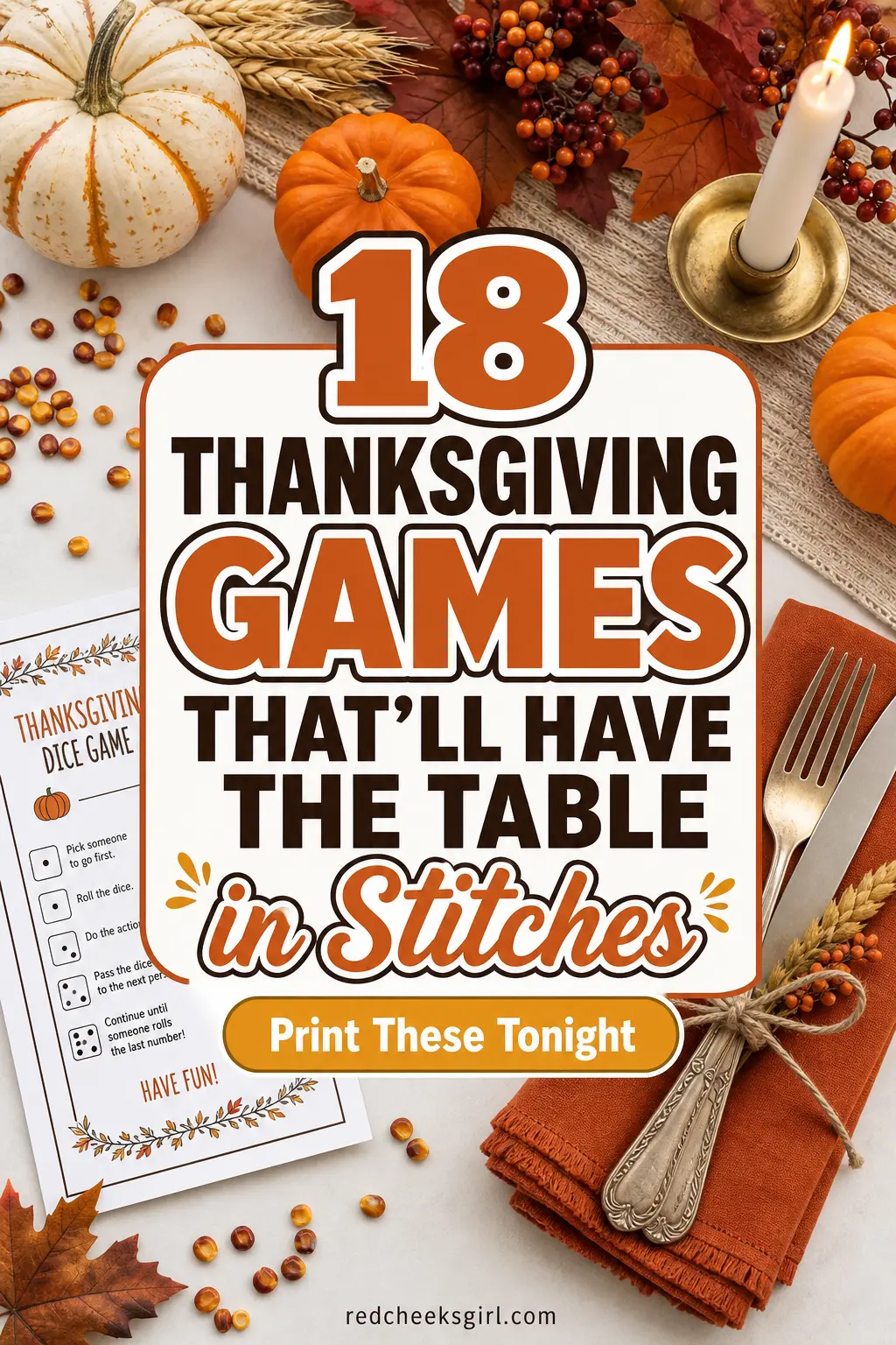 18 Thanksgiving Games That'll Have the Table in Stitches