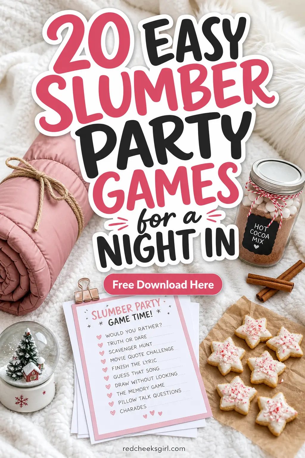 20 Easy Slumber Party Games for a Night In