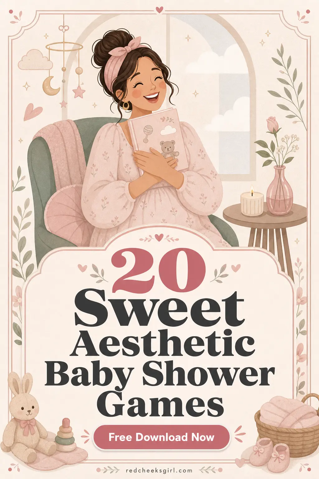20 Sweet Aesthetic Baby Shower Games