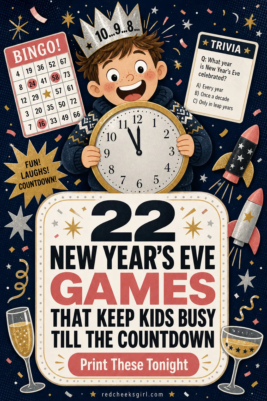 22 New Year's Eve Games That Keep Kids Busy Till the Countdown
