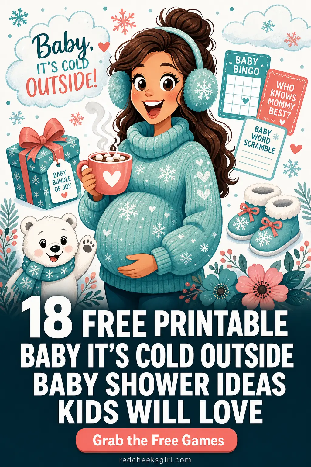 18 Free Printable Baby It's Cold Outside Baby Shower Ideas Kids Will Love
