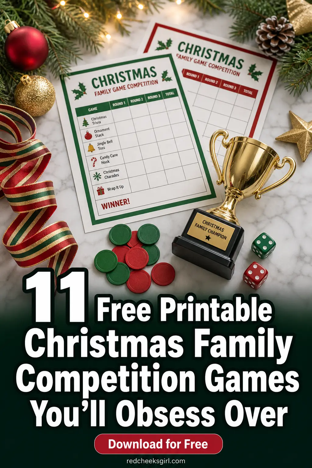 11 Free Printable Christmas Family Competition Games You'll Obsess Over