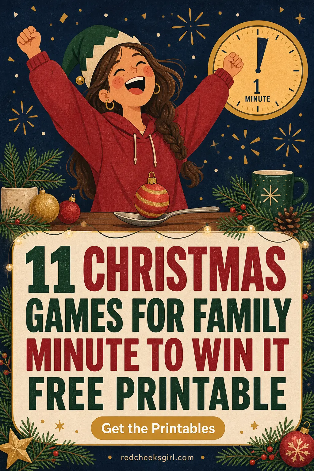 11 Christmas Games For Family Minute To Win It Free Printable