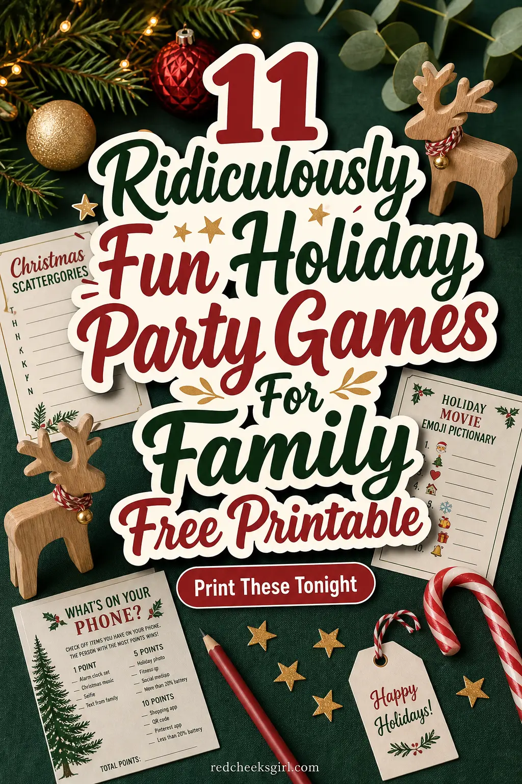 11 Ridiculously Fun Holiday Party Games For Family Free Printable