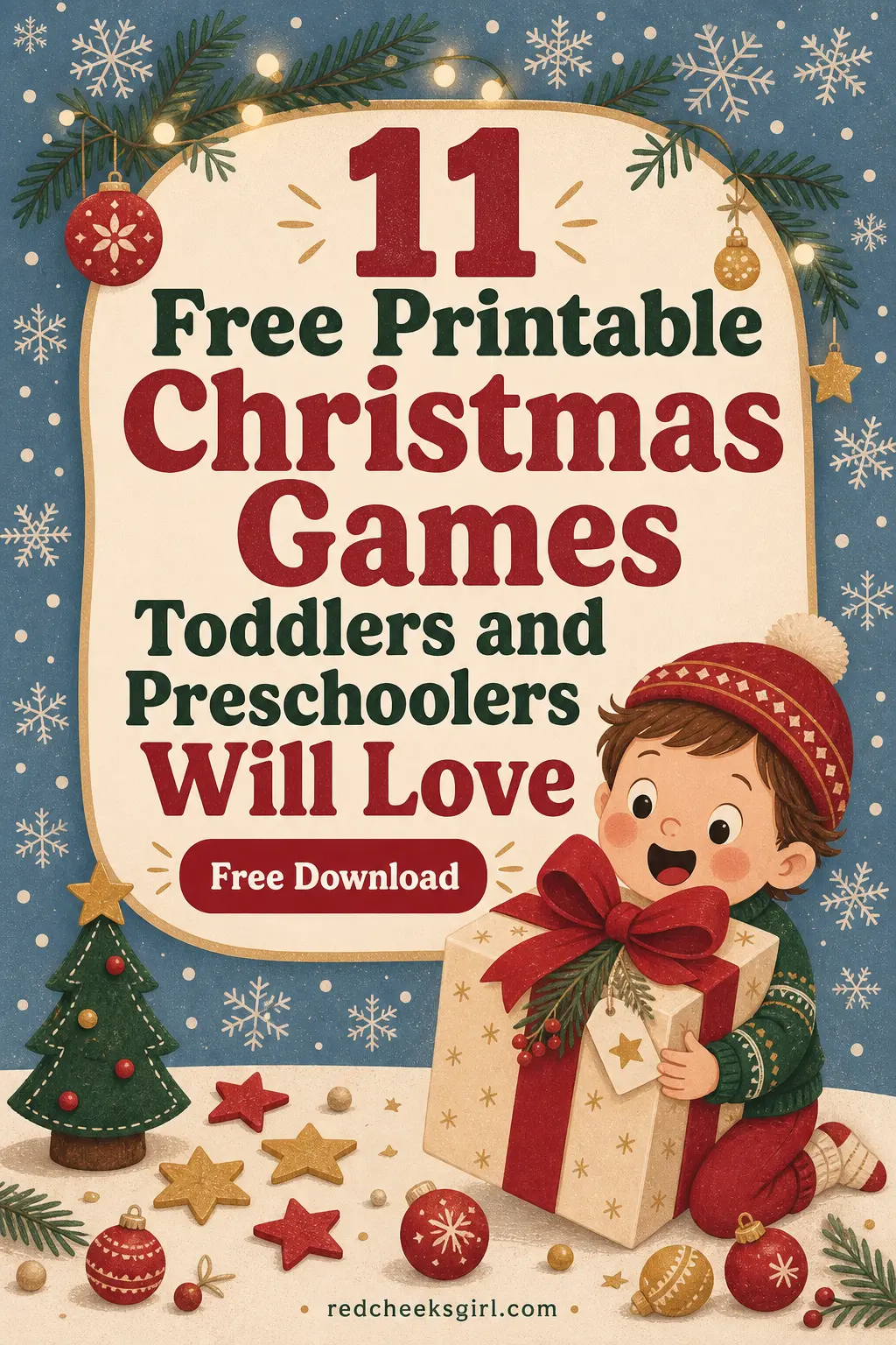 11 Free Printable Christmas Games Toddlers and Preschoolers Will Love