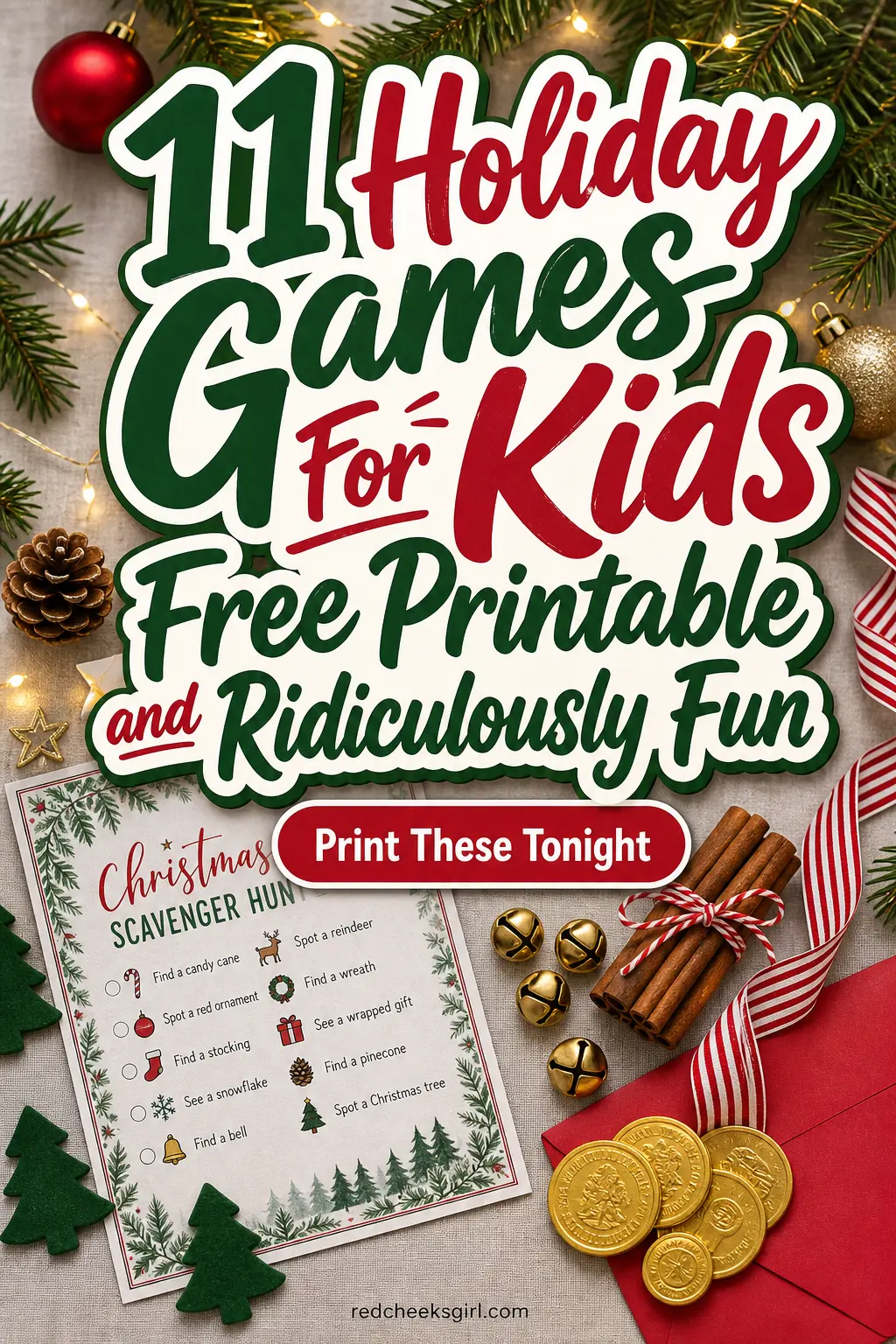 11 Holiday Games For Kids Free Printable and Ridiculously Fun