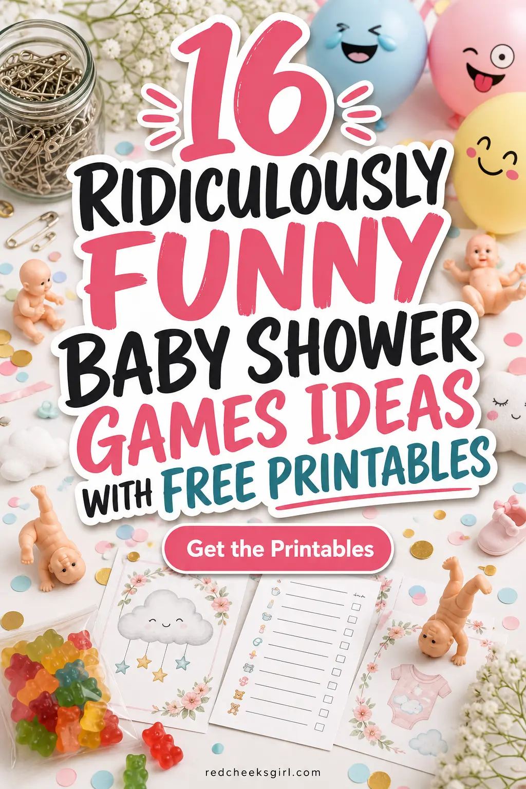 16 Ridiculously Funny Baby Shower Games Ideas With Free Printables