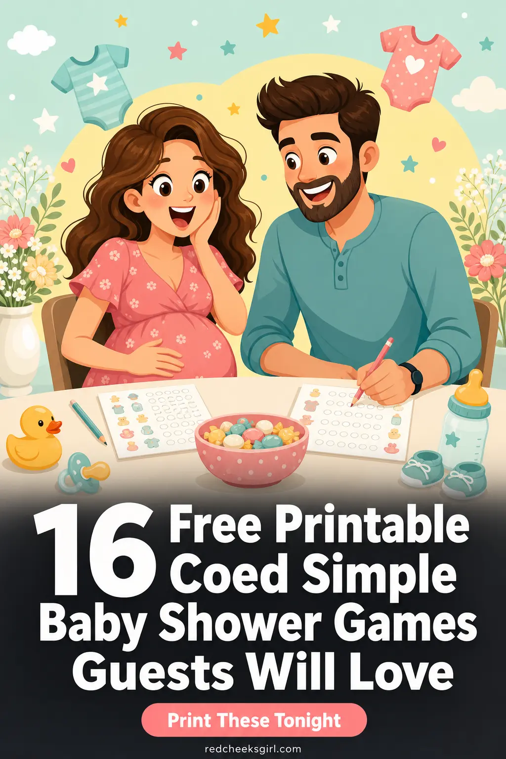 16 Free Printable Coed Simple Baby Shower Games Guests Will Love