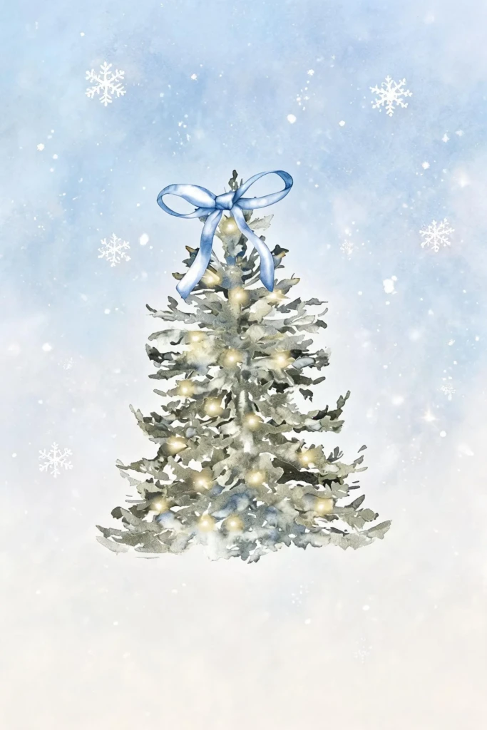 Coquette-Winter-Wallpaper-Blue-Bow