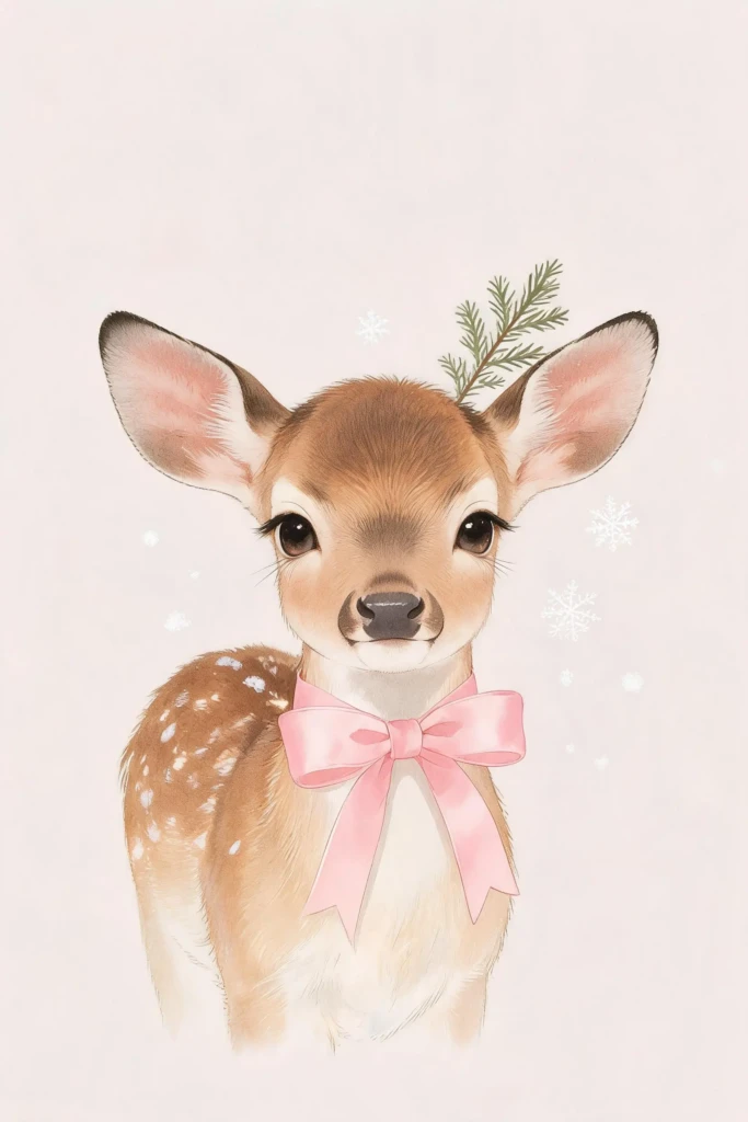 Coquette-Winter-Wallpaper-Woodland-Deer