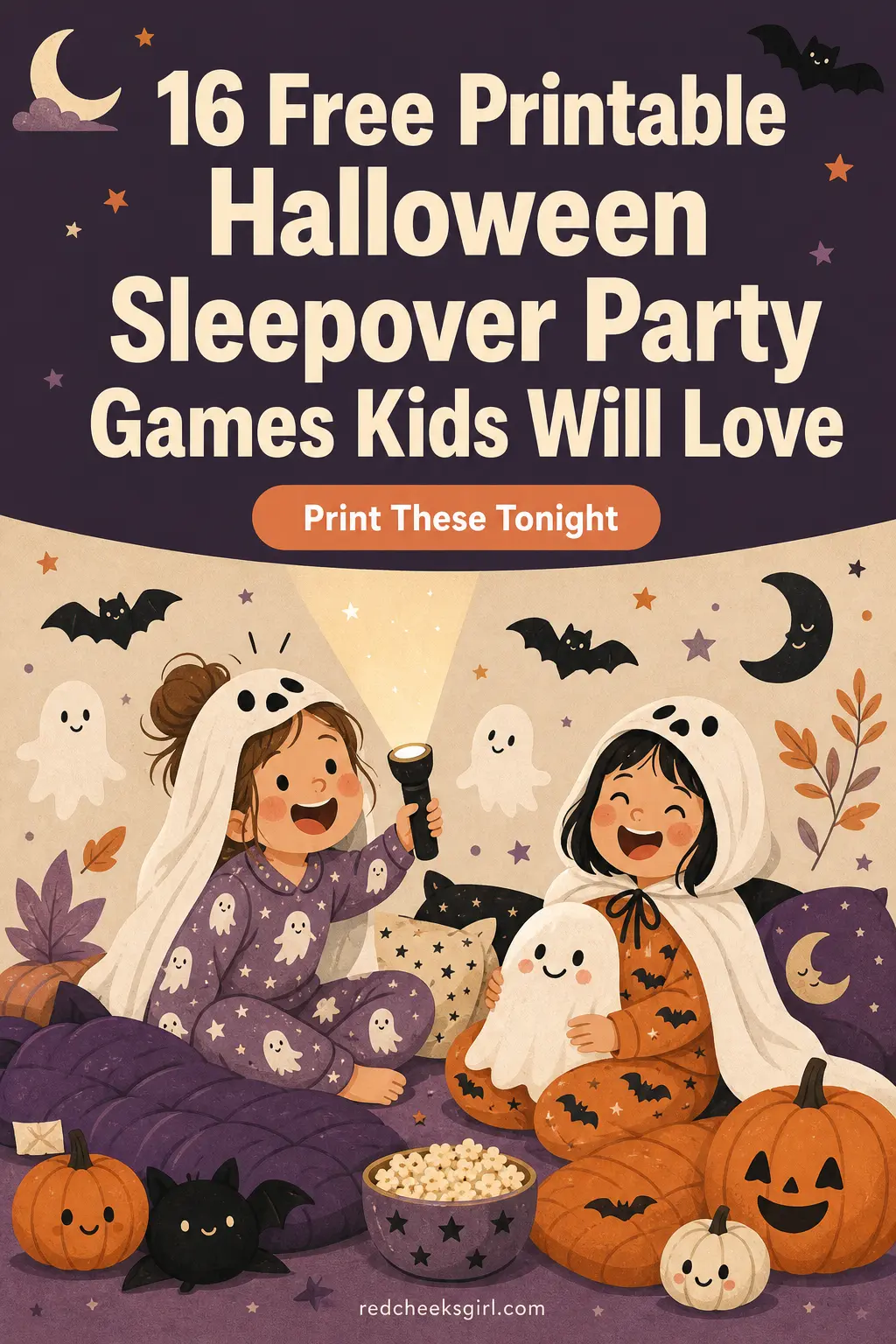 16 Free Printable Halloween Sleepover Party Games Kids Will Love