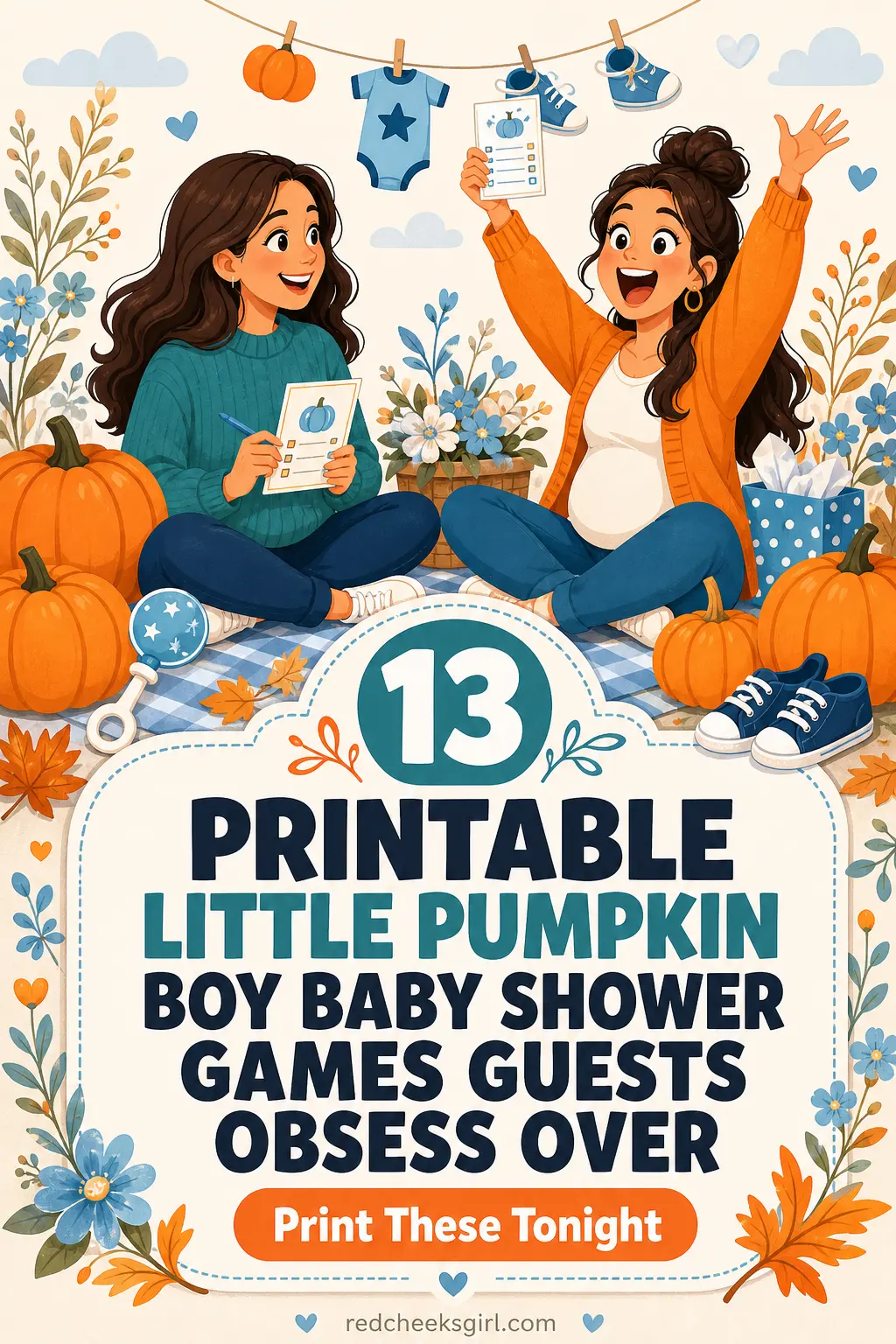 13 Printable Little Pumpkin Boy Baby Shower Games Guests Obsess Over